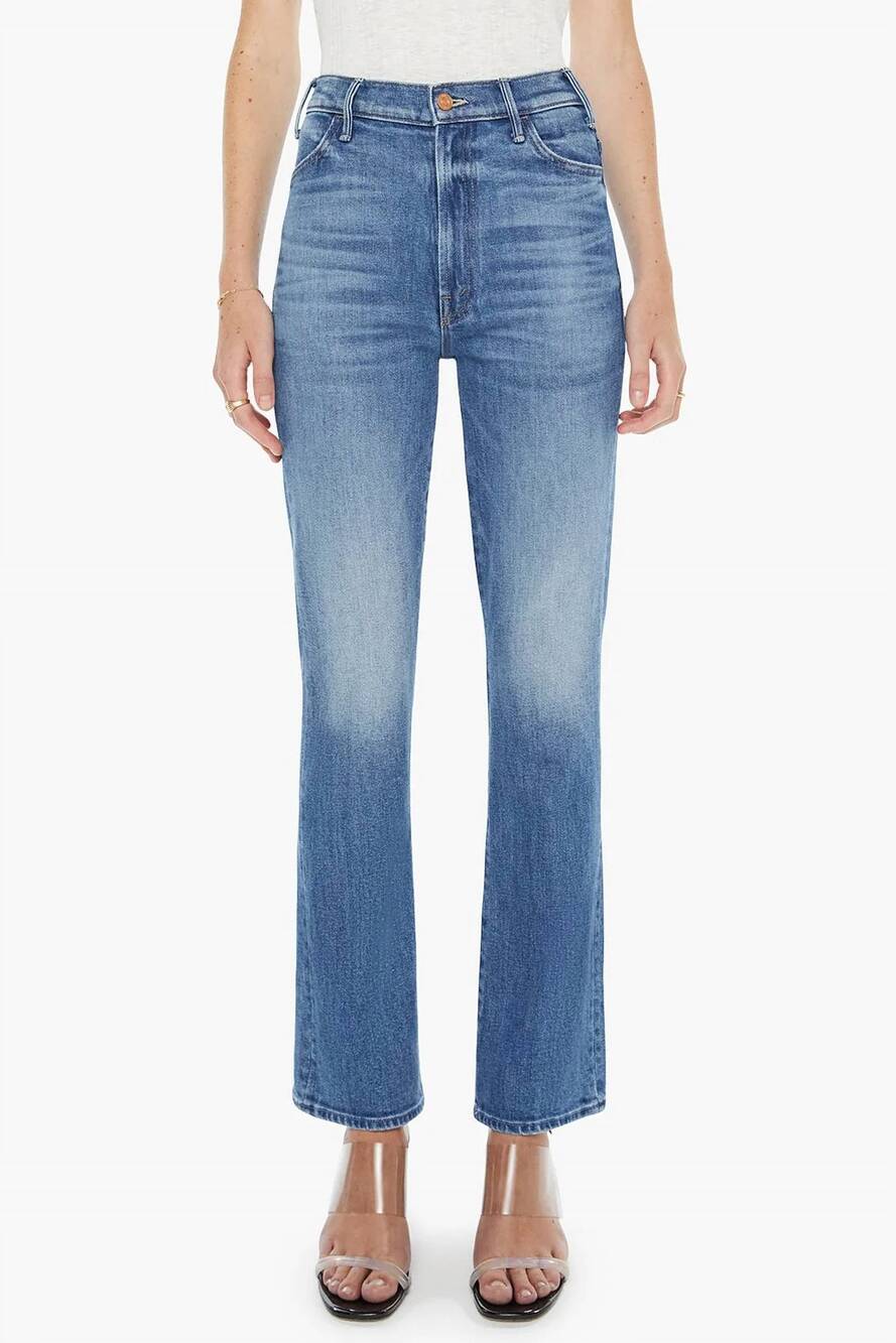 NEW MOTHER the hustler flood jeans in all your eggs in one basket